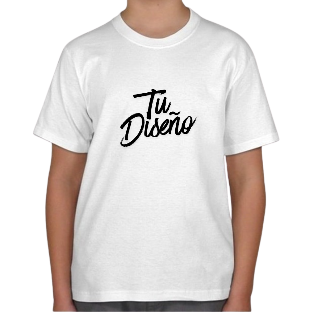 Remera algodón niño estampada